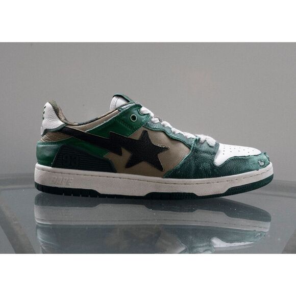 A Bathing Ape BAPE Sk8 Sta “ABC Camo Green” Men's Size 9 - Picture 5 of 9